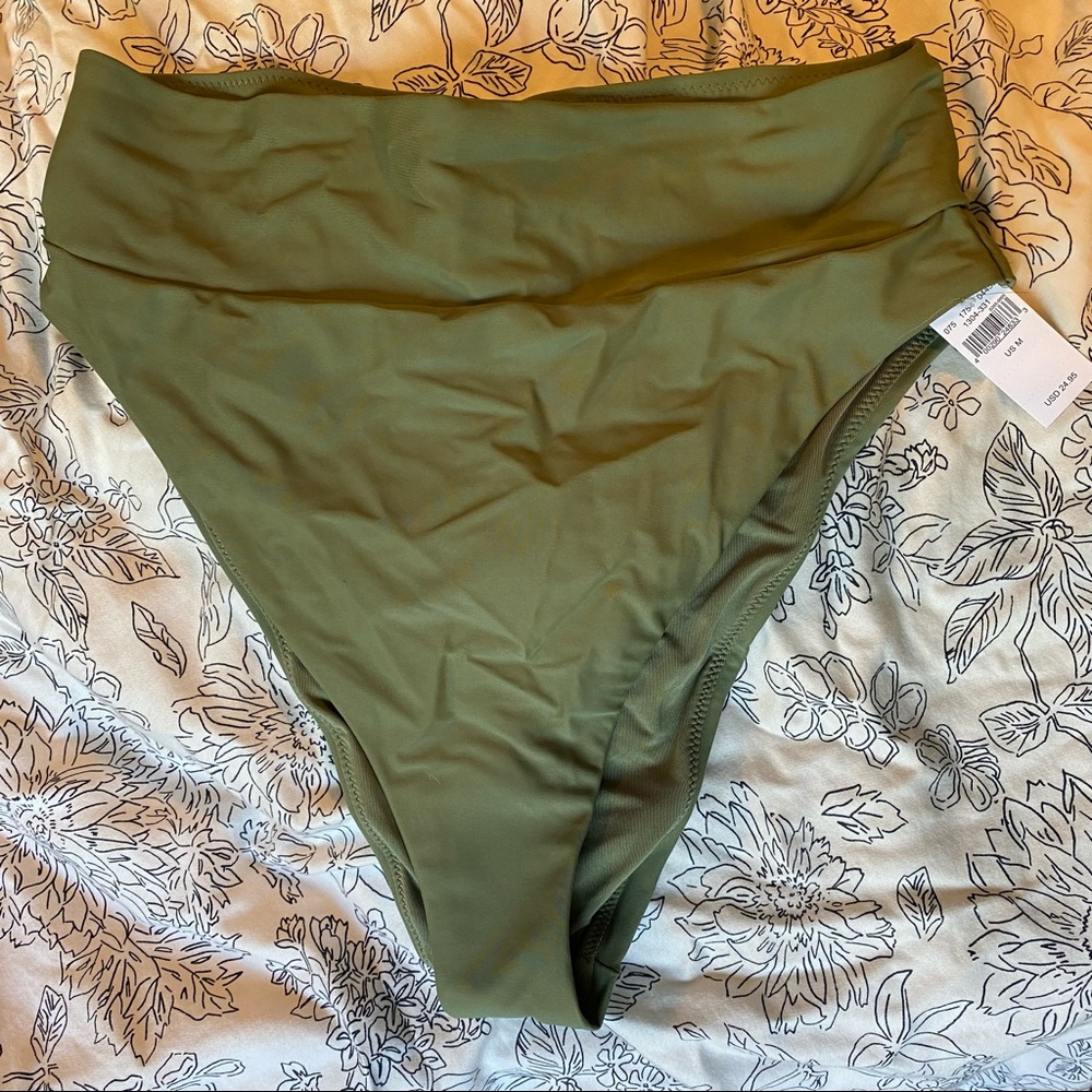 NWT Aerie high-waisted high-cut cheeky bikini